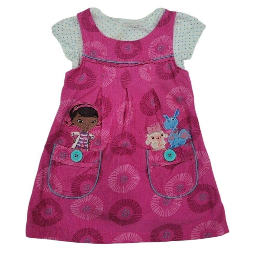 Doc McStuffin corduroy pink dress